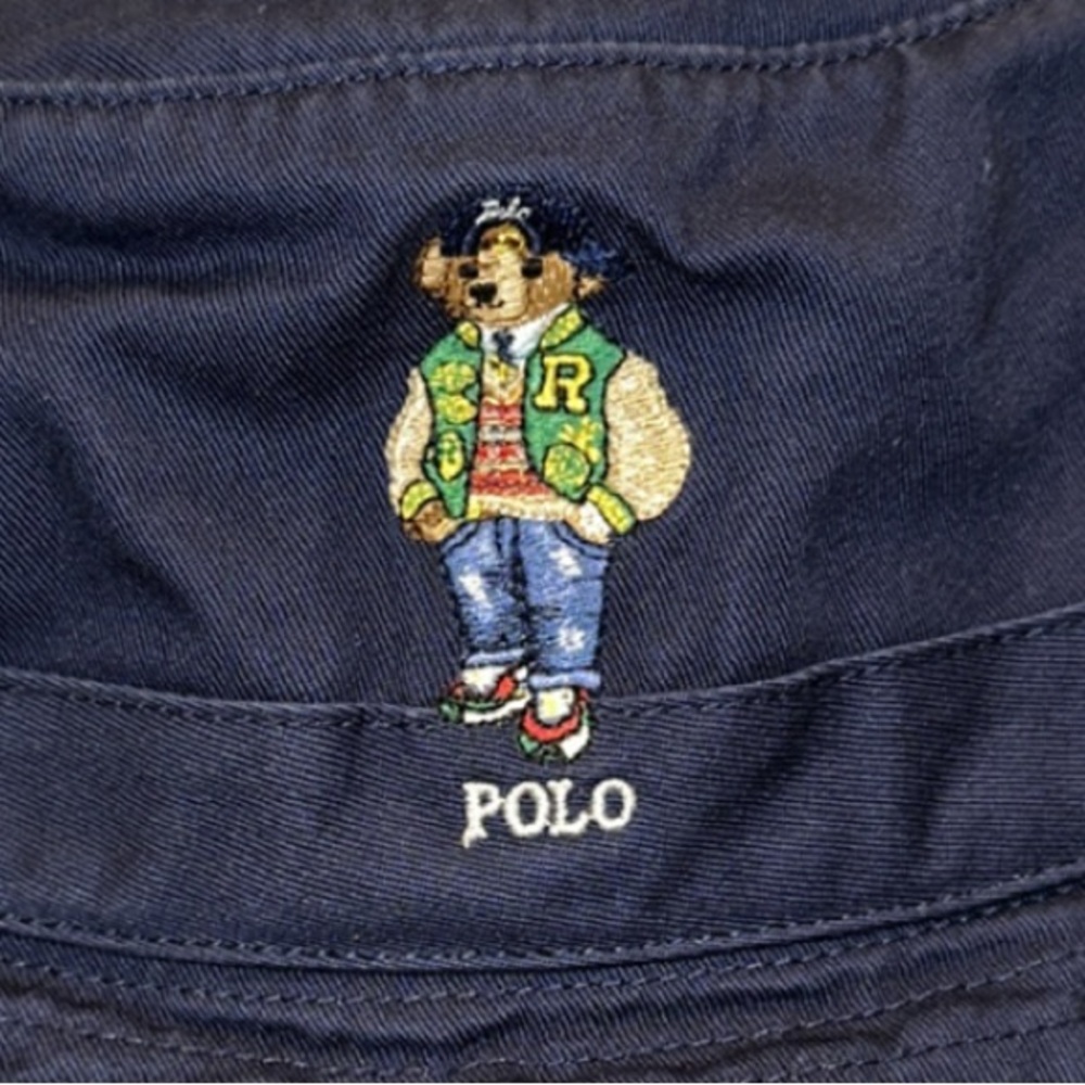 NEW! Polo Ralph Lauren Polo Bear Bucket Hat - Picture 2 of 6